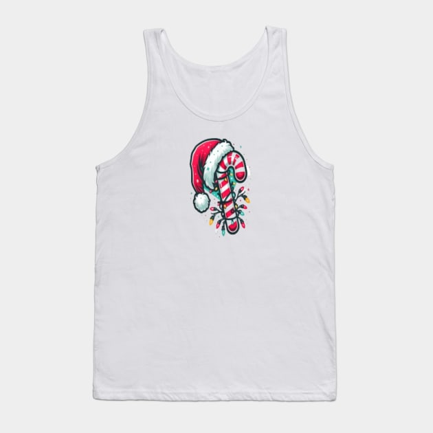 Candy Cane Tank Top by elmouden123